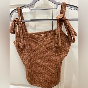 Free People top burnt orange